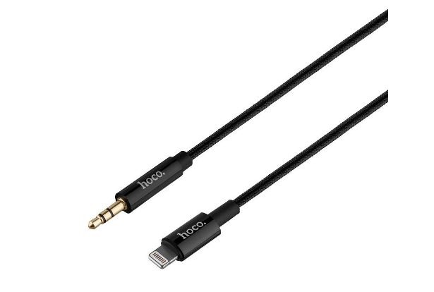 Кабель audio конвертор AUX Hoco UPA19 digital audio conversion cable for iP 1m iPhone Apple Lightning to AUX 3.5mm